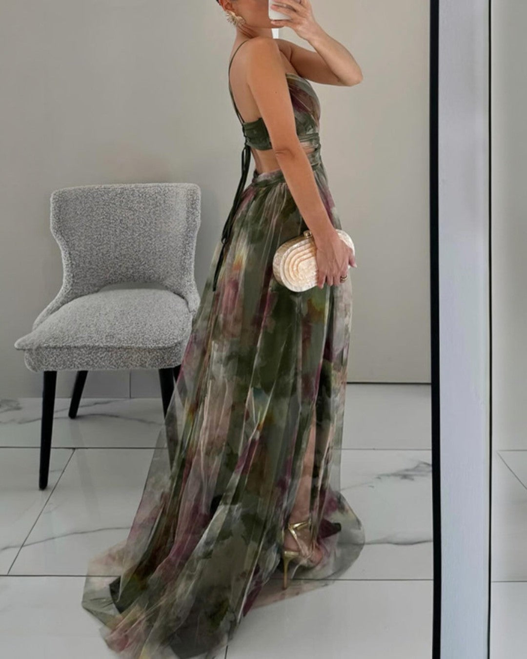 Elaris™ | Elegant Blommig Klänning för Varje Tillfälle