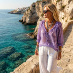 Almira™ | Elegant Blus med V-ringning för Kvinnor