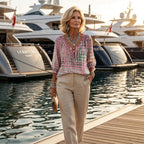 Almira™ | Elegant Blus med V-ringning för Kvinnor