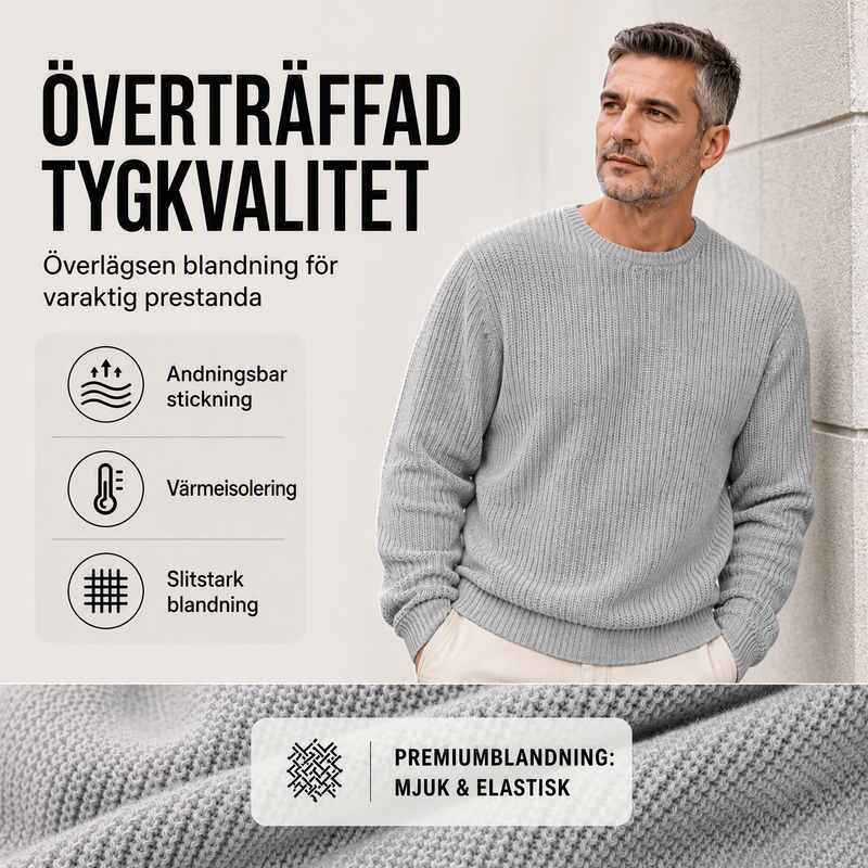 JMIERR Herrtröja med rund hals - Mjuka, avslappnade tröjor,