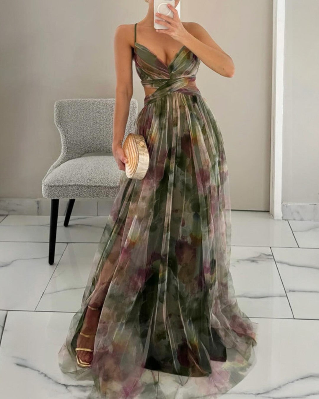 Elaris™ | Elegant Blommig Klänning för Varje Tillfälle