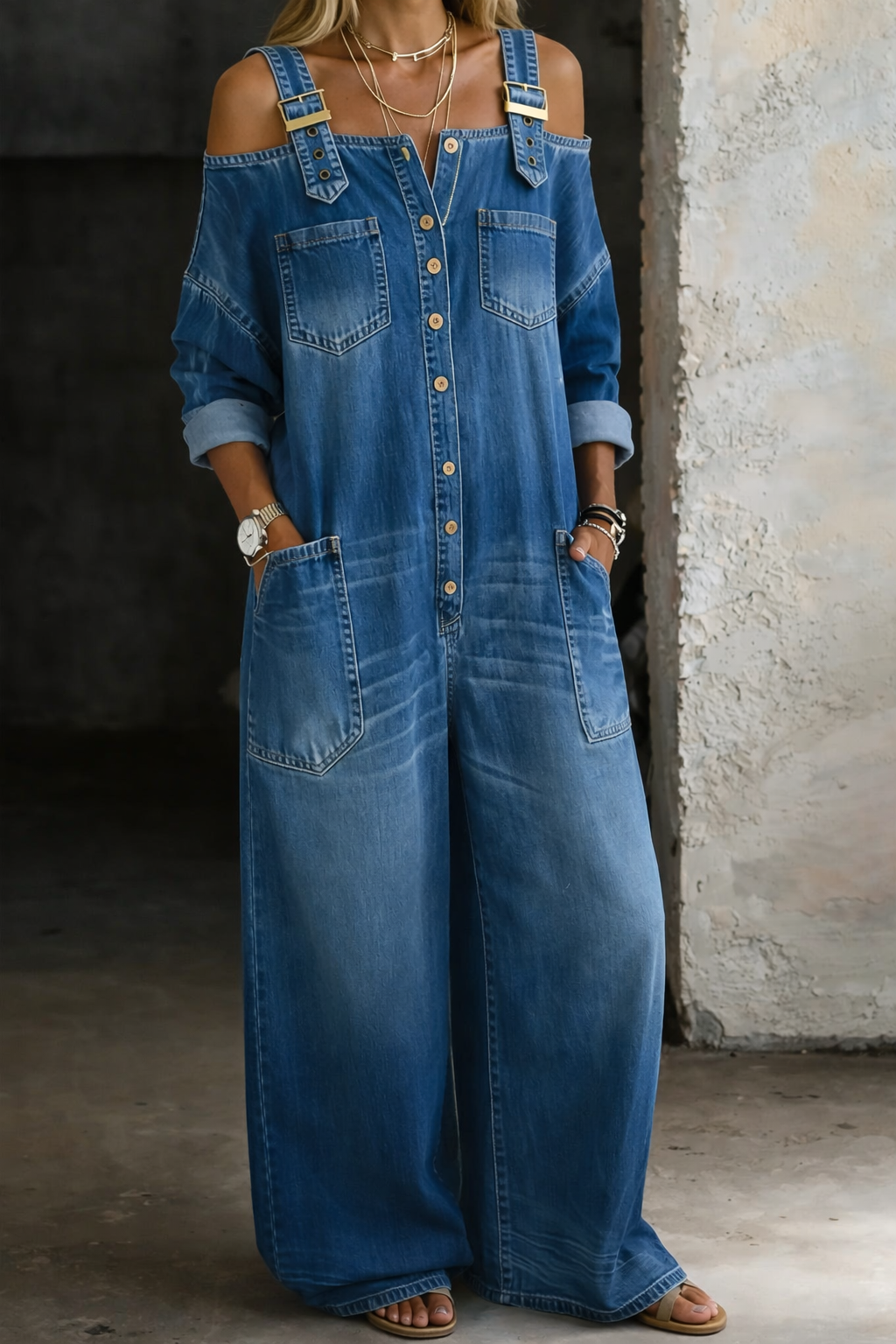 Denimira™ | Avslappnad Jumpsuit