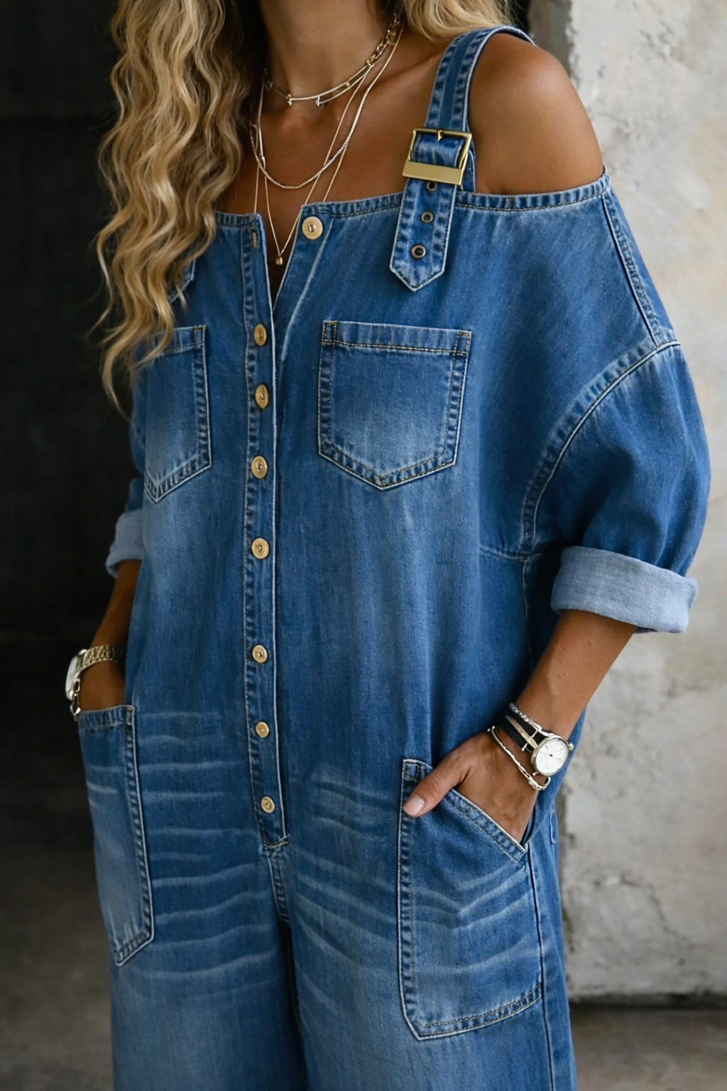 Denimira™ | Avslappnad Jumpsuit