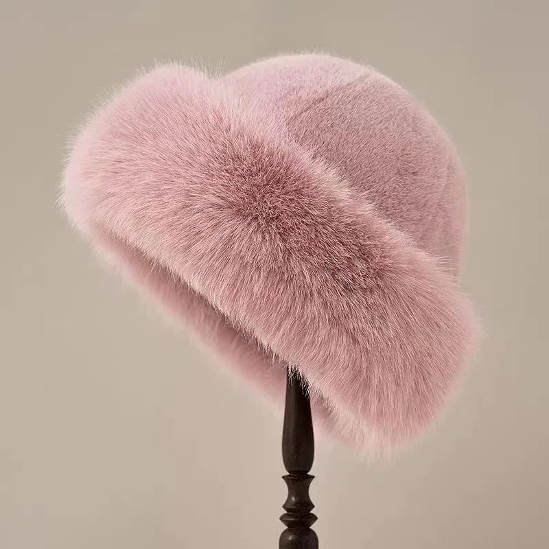 Vinterelle™ | Elegant Pälsmössa för Dam i Fuskpäls