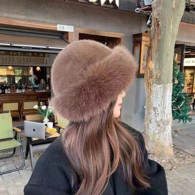 Vinterelle™ | Elegant Pälsmössa för Dam i Fuskpäls