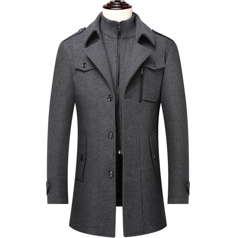 WoolGuard™ vinterjacka | Ullblandning, dubbel krage & brittisk heritage-stil