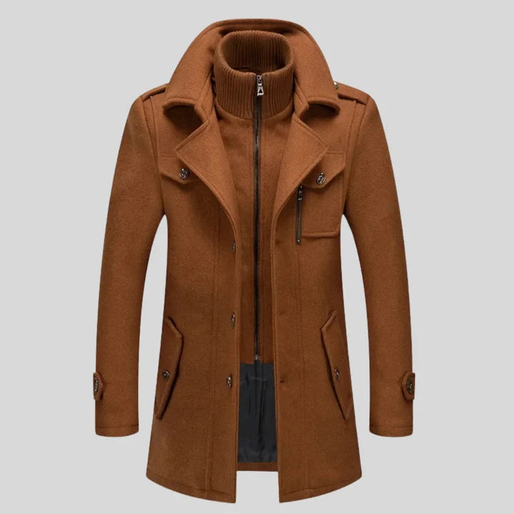 WoolGuard™ vinterjacka | Ullblandning, dubbel krage & brittisk heritage-stil
