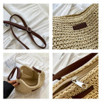 Solvéra™ | Elegant Stråväska för Sommarstil
