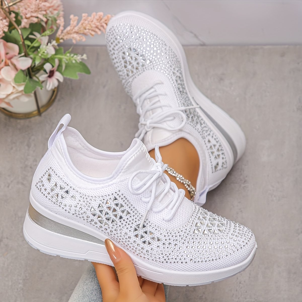 GlintStep™ | Glittrande Sneakers för Komfort & Stil