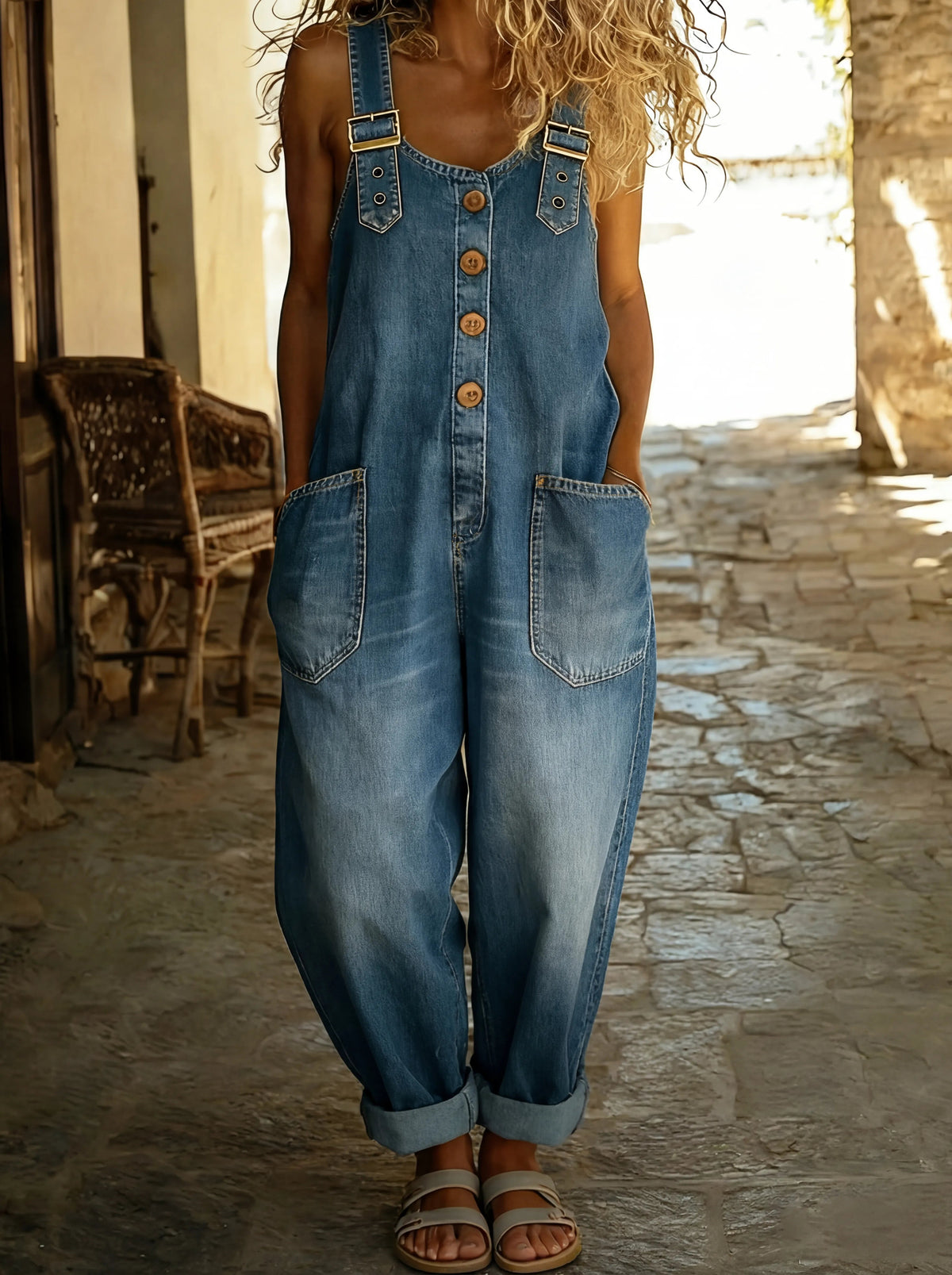 Virelix™ | Denim Jumpsuit