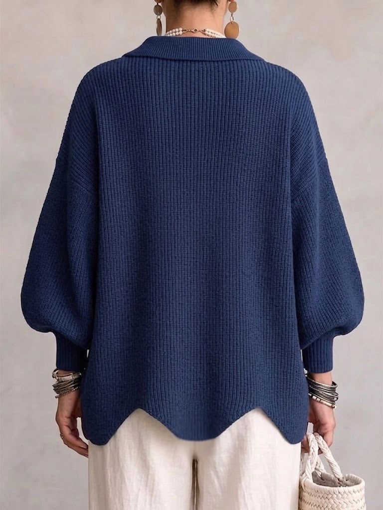 Victoire | Oversize-cardigan med stora guldknappar